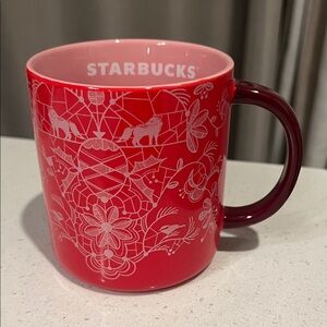 Starbucks Red Holiday Christmas Mug 14 oz.